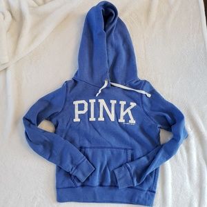 PINK | blue hoodie